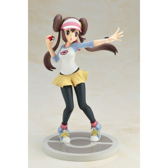 Echa un vistazo a esta figura de la entrenadora de Pokémon Blanco y Negro junto con su Snivy