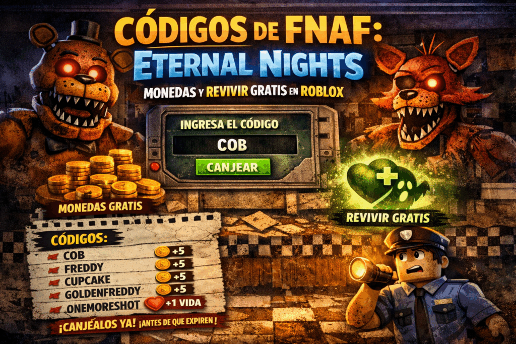 FNAF Eternal Nights Roblox animatrónicos juego de terror