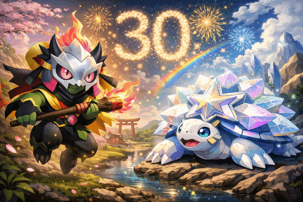 Ogerpon y Terapagos shiny Pokemon Escarlata Purpura