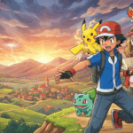 Ash Ketchum y Serena anime Pokémon