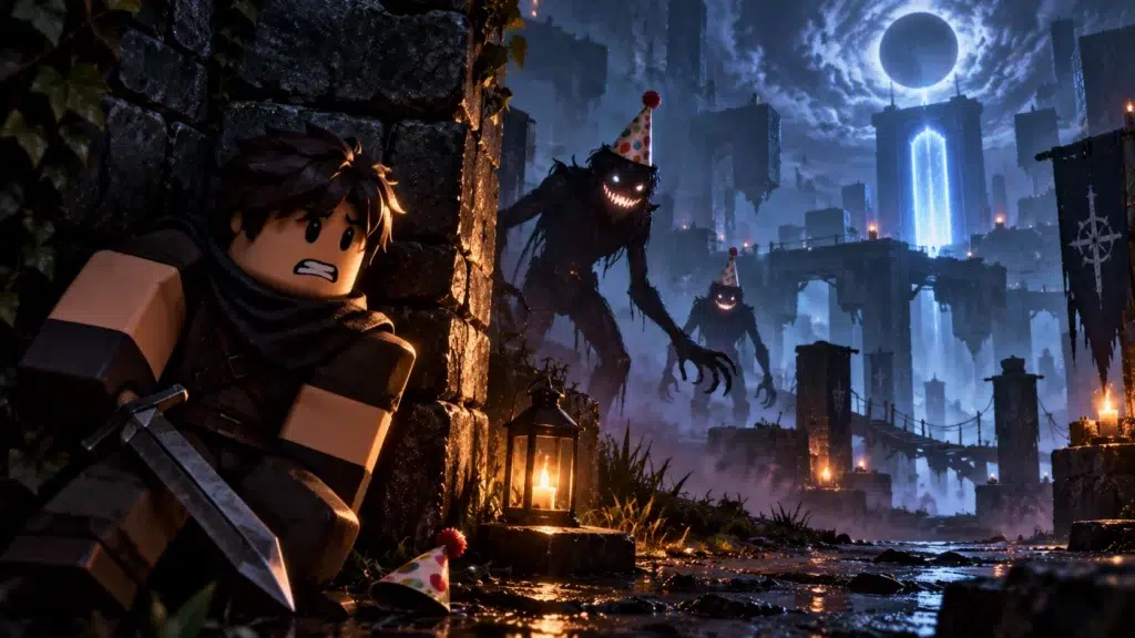 Captura de The Veil mostrando el laberinto donde puedes usar códigos para conseguir Race Rerolls gratis