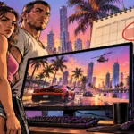 Imagen de GTA 6 PC 2027 con los protagonistas de Grand Theft Auto VI en Vice City