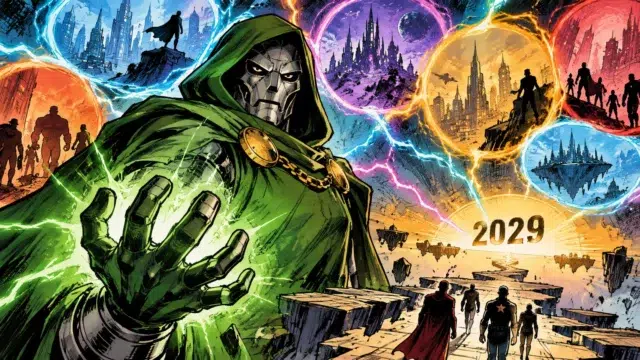 Imagen de Doctor Doom y el multiverso Marvel 2029 ante los acontecimientos de Avengers Secret Wars
