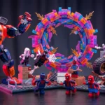 Imagen de LEGO Spider-Verse 2027 con figuras de Spider-Man y personajes del multiverso de Marvel